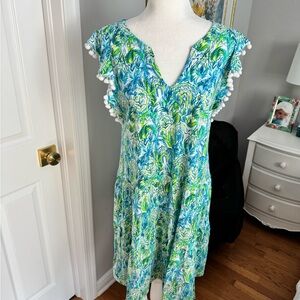 Lilly Pulitzer Blue and Green Dress